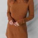 Straw Yellow Large Madeline Ribbed Mini Sweater Dress