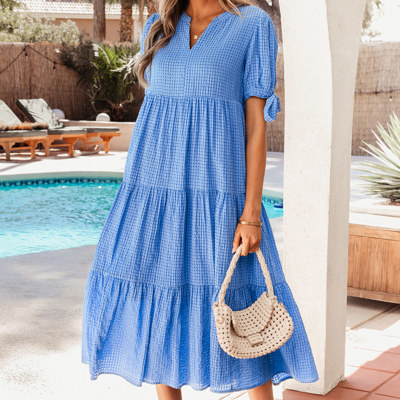 Madelynn Sleeve Tiered Midi Dress