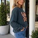 Madie Shoulder Corded Game Day Sweatshirt