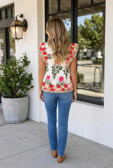 Madisen Flutter Sleeve Blouse