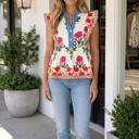 Pink Large Madisen Flutter Sleeve Blouse