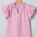  Maelynn Short Bubble Sleeve Blouse