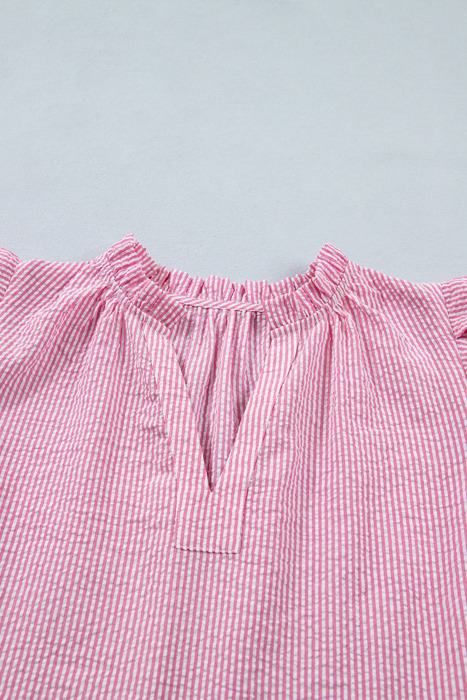 Maelynn Short Bubble Sleeve Blouse