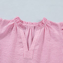  Maelynn Short Bubble Sleeve Blouse