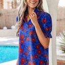  Maeve Sleeve Frilled Floral Blouse