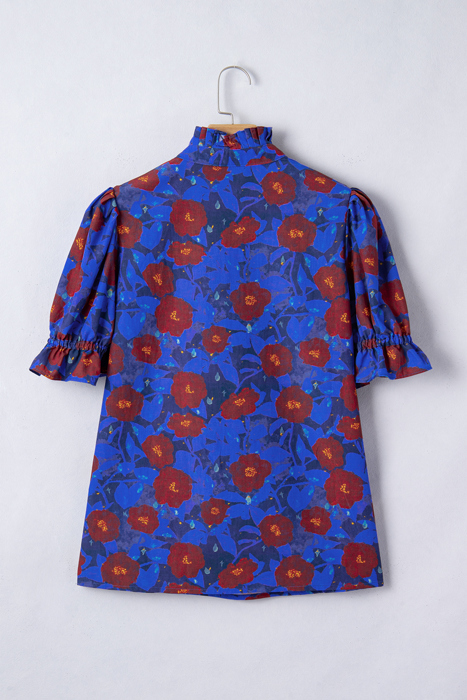 Maeve Sleeve Frilled Floral Blouse