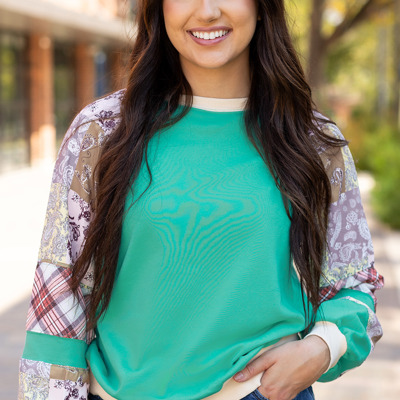 Maeve Sleeve Raglan top Long Sleeve Top