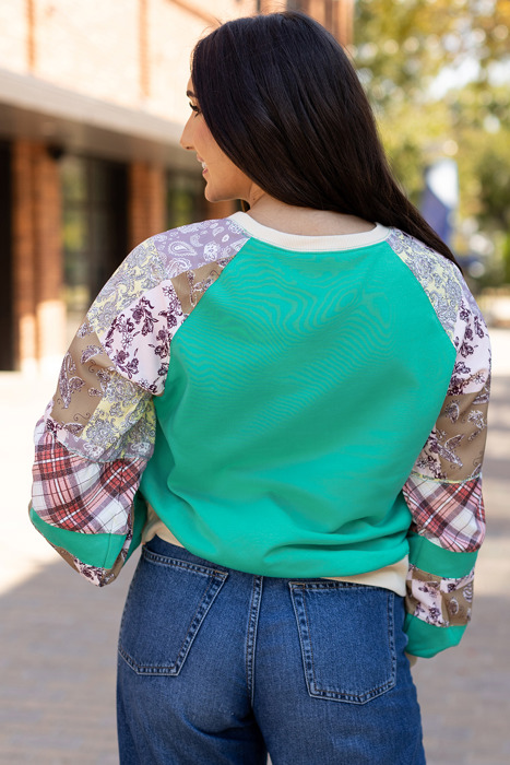 Maeve Sleeve Raglan top Long Sleeve Top