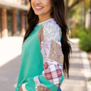  Maeve Sleeve Raglan top Long Sleeve Top