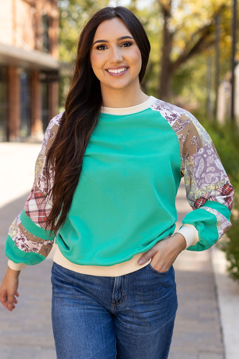 Maeve Sleeve Raglan top Long Sleeve Top