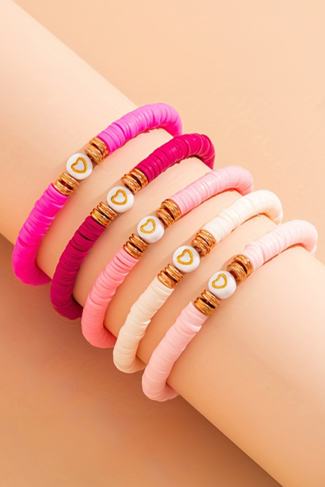 Maeve Valentine Heart Beaded Bracelet