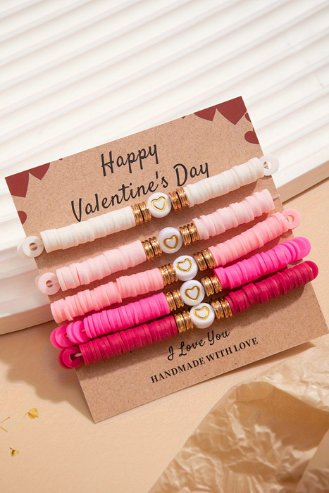 Maeve Valentine Heart Beaded Bracelet