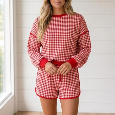 Maggy Oversized Ribbed Trim Top & Bottom Set