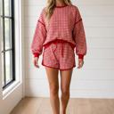  Maggy Oversized Ribbed Trim Top & Bottom Set