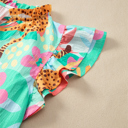  Magnolia Tie Summer Floral Blouse
