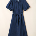  Makayla Bubble Sleeve Long Dress