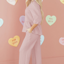 Makenna Texture Ruffle Hem Top