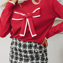  Malaysia accent Holiday Cropped Sweater