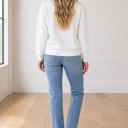 Maleya Thankful Pumpkin Embroidered Pullover