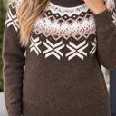  Malia Pattern Knit Shift Sweater
