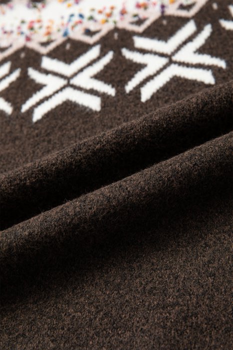 Malia Pattern Knit Shift Sweater