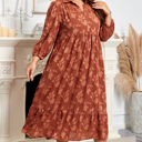  Mallory 4 Sleeve Long PLUS Dress
