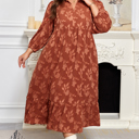  Mallory 4 Sleeve Long PLUS Dress