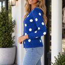  Marcos Sleeve Sweater Cardigan Long Sleeve Top