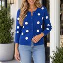 Bluing Small Marcos Sleeve Sweater Cardigan Long Sleeve Top
