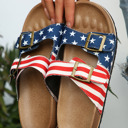  Maren Hollowed Faux Suede Slippers