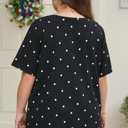  Margaret Dotted Casual PLUS Top