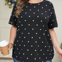  Margaret Dotted Casual PLUS Top