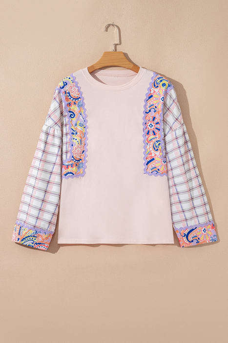 Margaret Ricrac Trim Floral Blouse