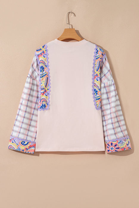 Margaret Ricrac Trim Floral Blouse