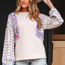 Delicacy XL Margaret Ricrac Trim Floral Blouse