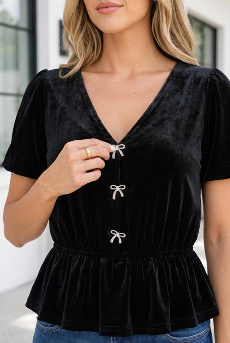 Margaux Silhouette Short Sleeve Blouse