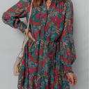  Maria Floral V Neck Puff Sleeve Dress