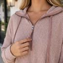  Mariah Collar Drop Shoulder Long Sleeve Top