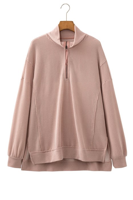 Mariah Collar Drop Shoulder Long Sleeve Top