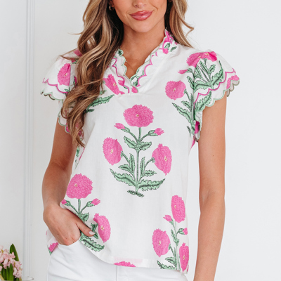 Mariah Detail Short Sleeve Blouse