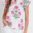  Mariah Detail Short Sleeve Blouse