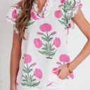  Mariah Detail Short Sleeve Blouse