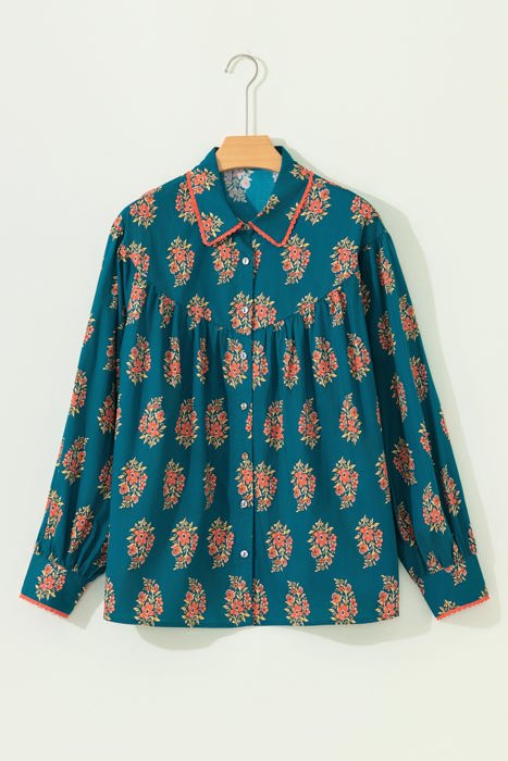 Mariah Pleated Loose PLUS Shirt