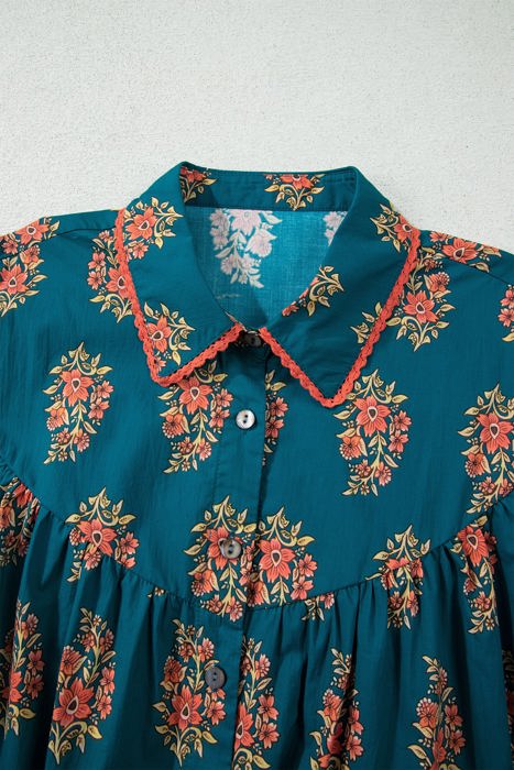 Mariah Pleated Loose PLUS Shirt