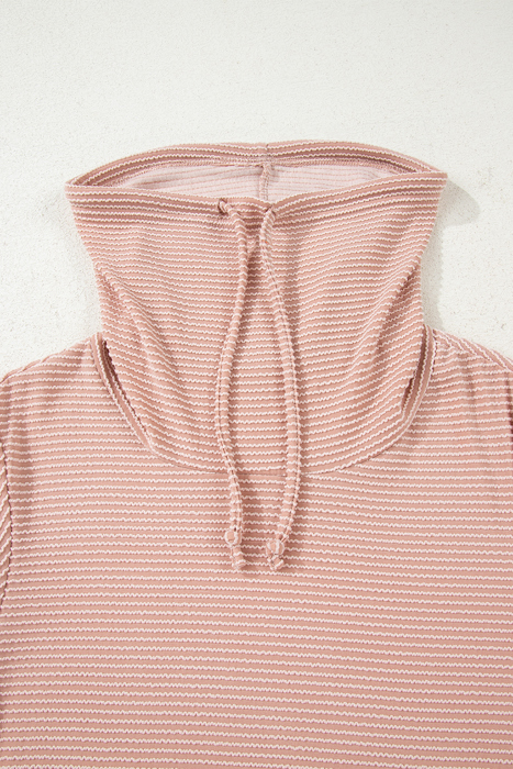 Mariam Drawstring Cowl Knit Top