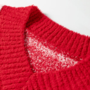  Marianna Checkered Knit Loose Sweater