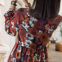  Marianna Sleeve Flowy Mini Dress