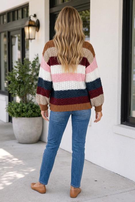 Maricela Dropped Shoulder Pullover Sweater