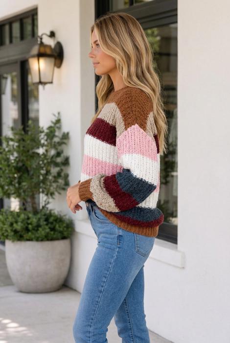 Maricela Dropped Shoulder Pullover Sweater