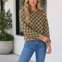 Multicolour Large Maricela Long Sleeve Sweater Long Sleeve Top